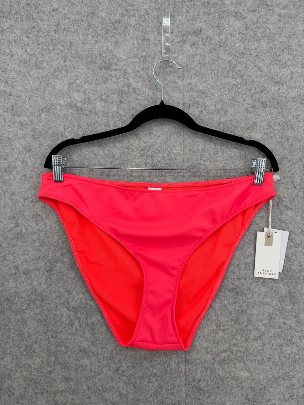 NWT Good American Hot Pink Good Waist Cheeky Swim Bottom Size 5